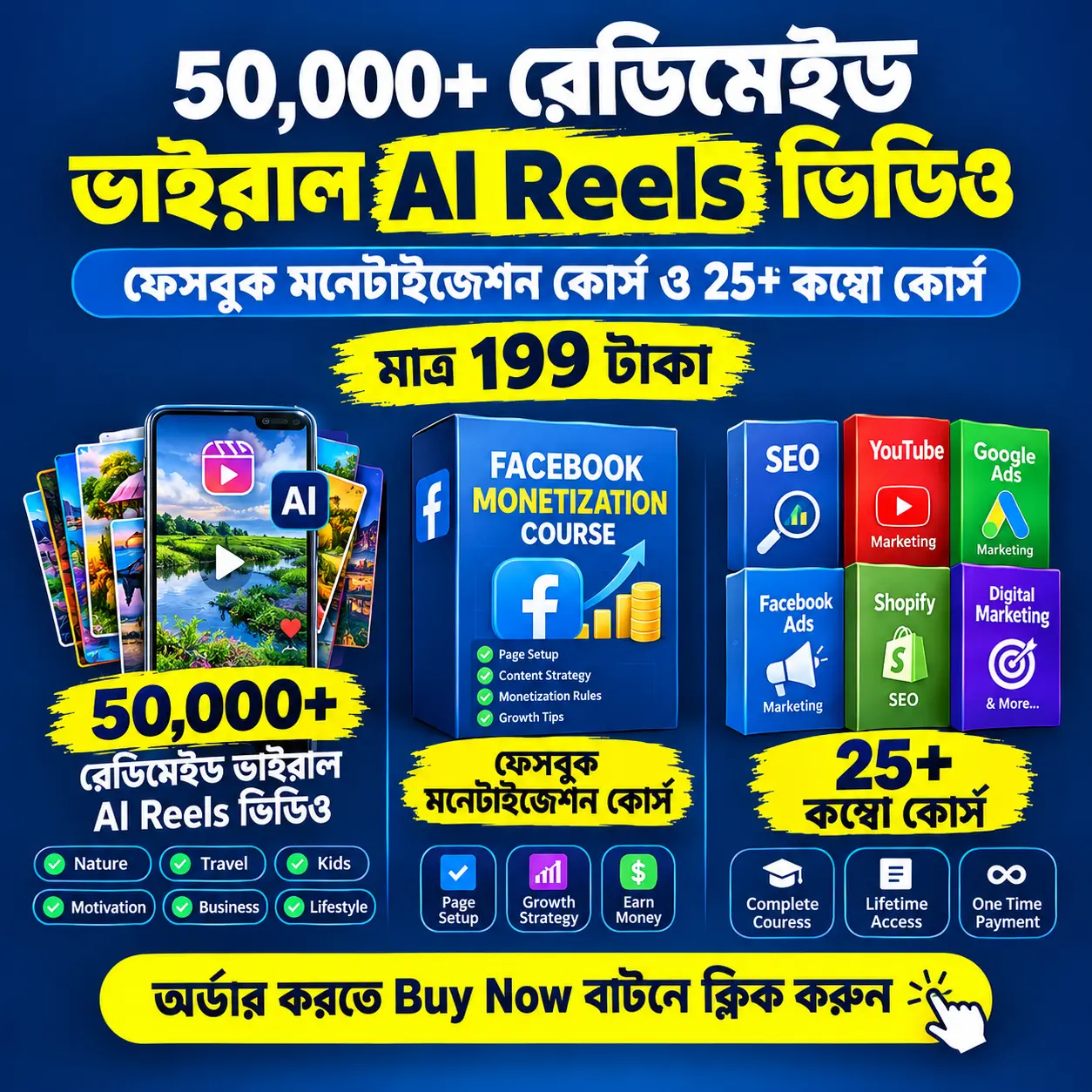 50,000+ Viral AI Reels Course Ad